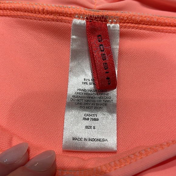 Neon Peach Grapefruit Bikini Swim Bottom by Gossip Sixe Small Like New -Wore 1x - Picture 3 of 4